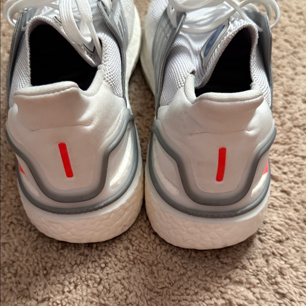 adidas White and Gray Athletic Sneakers - Picture 5 of 9